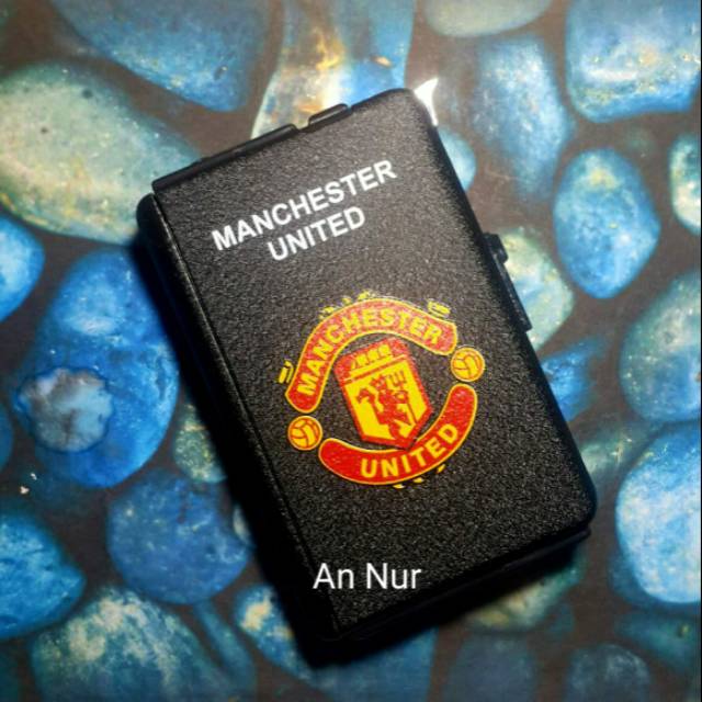 Kotak ROK0K - Tempat ROK0K - Korek Gas Murah Praktis - Motif Manchester United - ROK0K Panjang