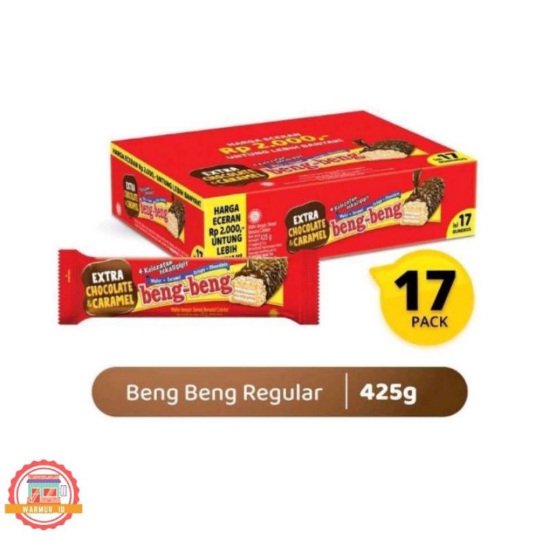 

Beng Beng Extra Chocolate Caramel isi 17 pcs