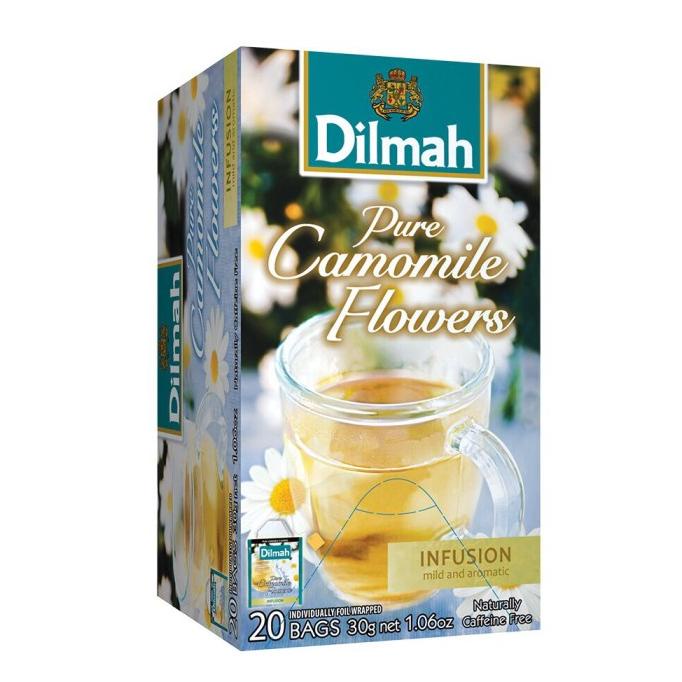 

(BISA COD) DILMAH Pure Camomile Flowers 20 bags / Teh Dilmah Chamomile Flower BERMUTU Kode 171