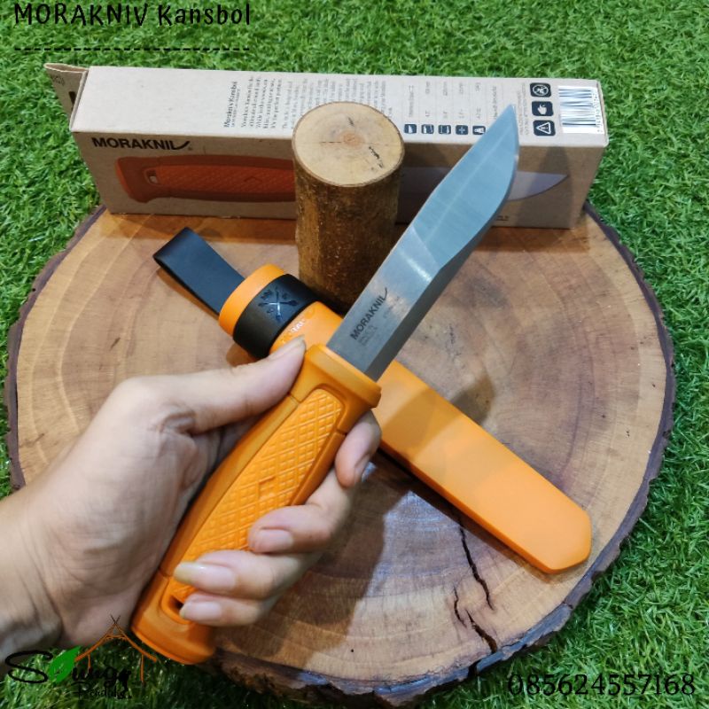 Pisau Bushcraft Survival Morakniv Kansbol Stainless Steel Original Best Seller