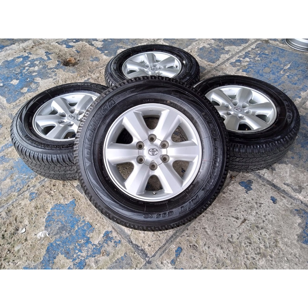 velg seken bekas fortuner ring 17x7 pcd 6x139 plus ban 265 65 seken bekas murah