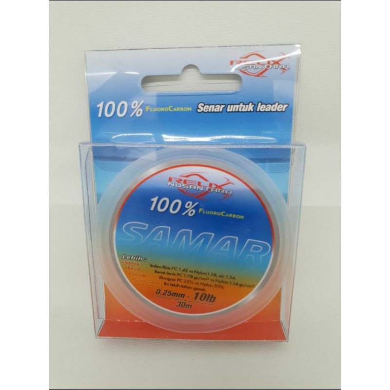 Senar Leader Flurocarbon 100%Relix  Samar10 lb
