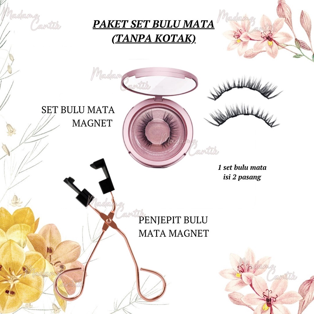 ✿ MADAME ✿ SET QUANTUM SOFT MAGNETIC EYELASH SET BULU MATA MAGNET QUANTUM