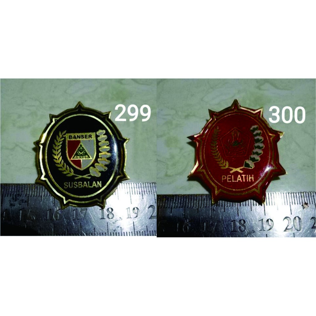 Atribut Pin Banser Susbalan Pelatih Bros Banser Susbalan Pelatih