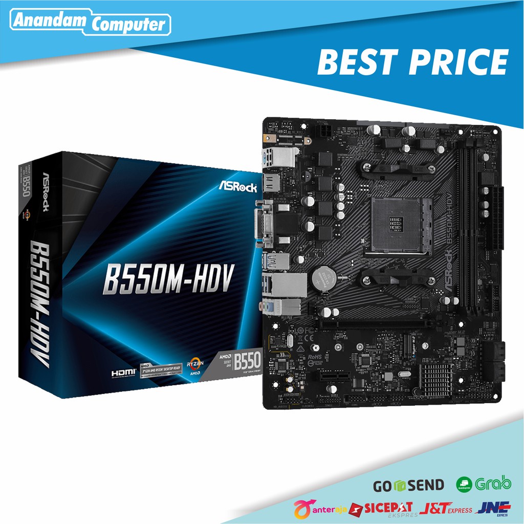 Asrock B550M-HDV - Socket AM4 m-ATX Motherboard