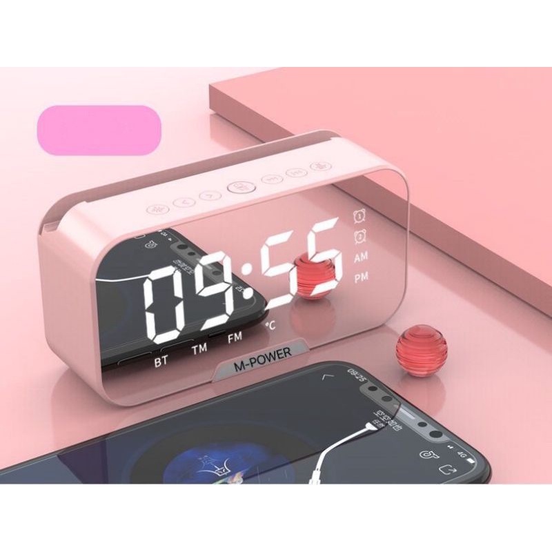 【33LV.ID】Speaker jam bluethooth portable Led display alarm BG-S7