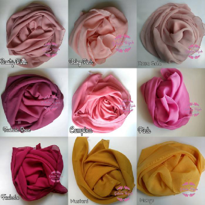 Cuci Gudang Jilbab Paris Polos Premium - Hitam