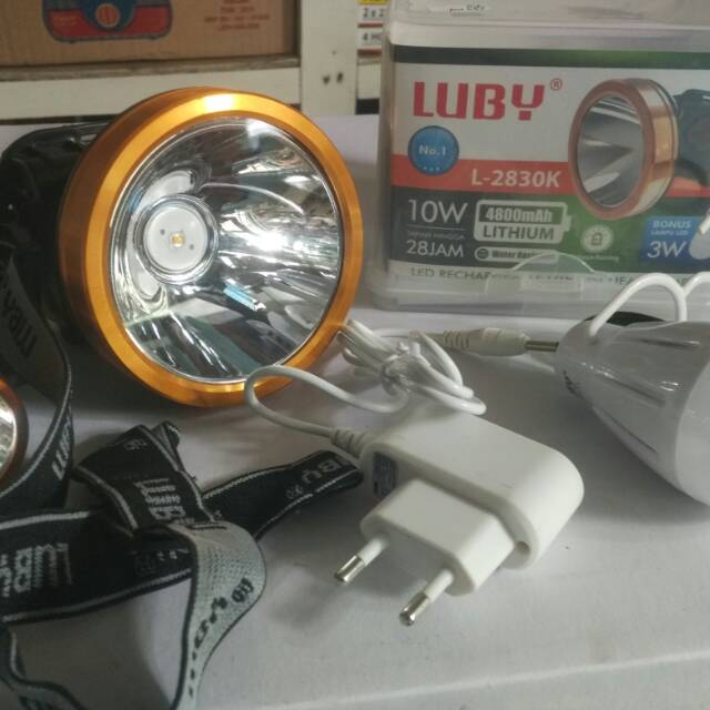 Senter kepala luby sinar kuning pekat 10w l 2830k