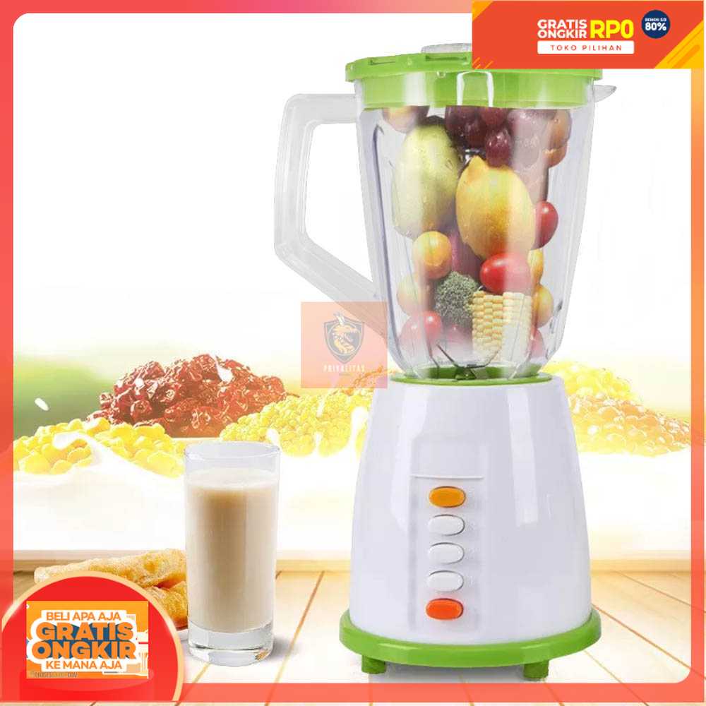 Jubake Blender Listrik 2 In 1 Plastik Tahan Lama - Blender Buah Random