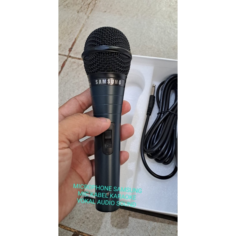 G634 MICROPHONE SAMSUNG MIC KABEL KARAOKE VOKAL AUDIO SOUND BEST BAHAN BESI MIKROPHONE DYNAMIC MICROPHONE CARDIOID METING CERMAMAH PIDATO DLL CABLE VOKAL ARTIS VOCAL AUDIO SOUND SISTEM PROFESIONAL PRO PENGERAS KHUALITAS SUARA JERNIH DAN SENSITIF UNIVERSAL