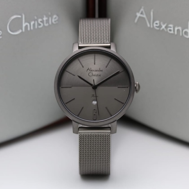 Jam Tangan Wanita/Cewek Alexandre Christie AC 2751 Grey.Original Garansi Resmi 1 Tahun