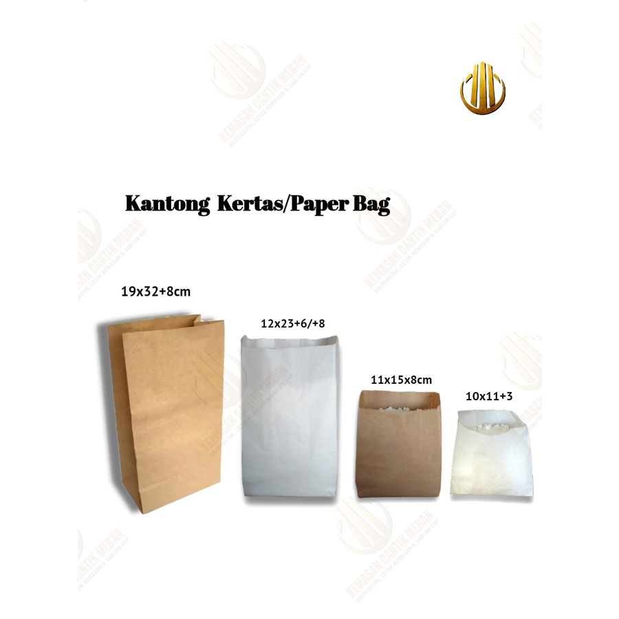 

Kantong kertas kentang goreng/burger/Paper bag 15x11 +6cm