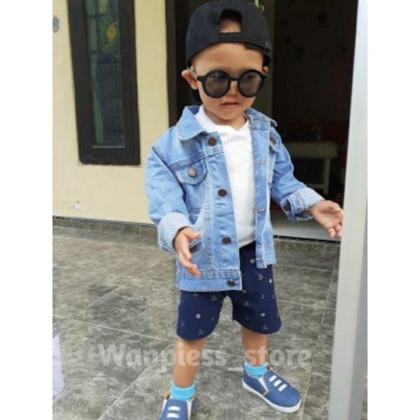 Jaket Jeans Anak Umur 2-7 Tahun | KAIN JEANS PREMIUM