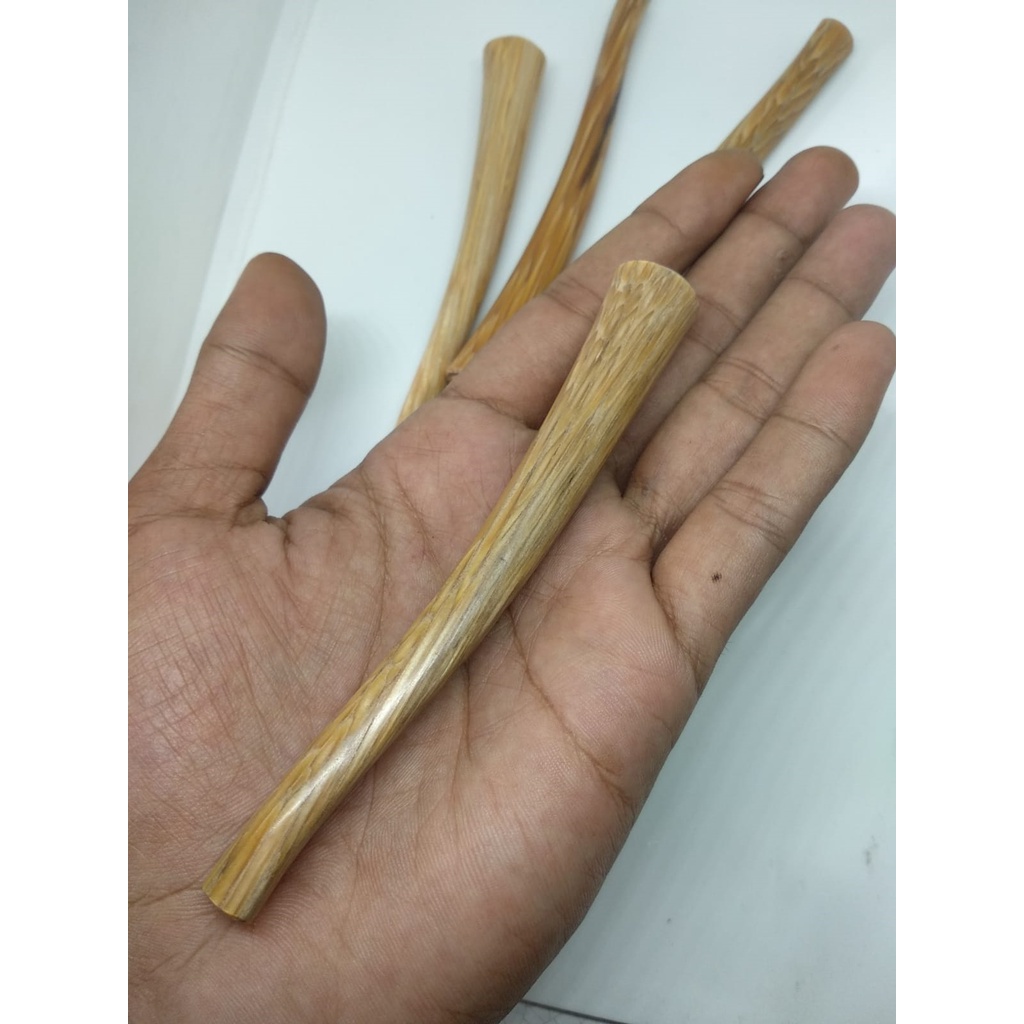 Cod Pipa Kayu Nibung Natural Liwung Putih