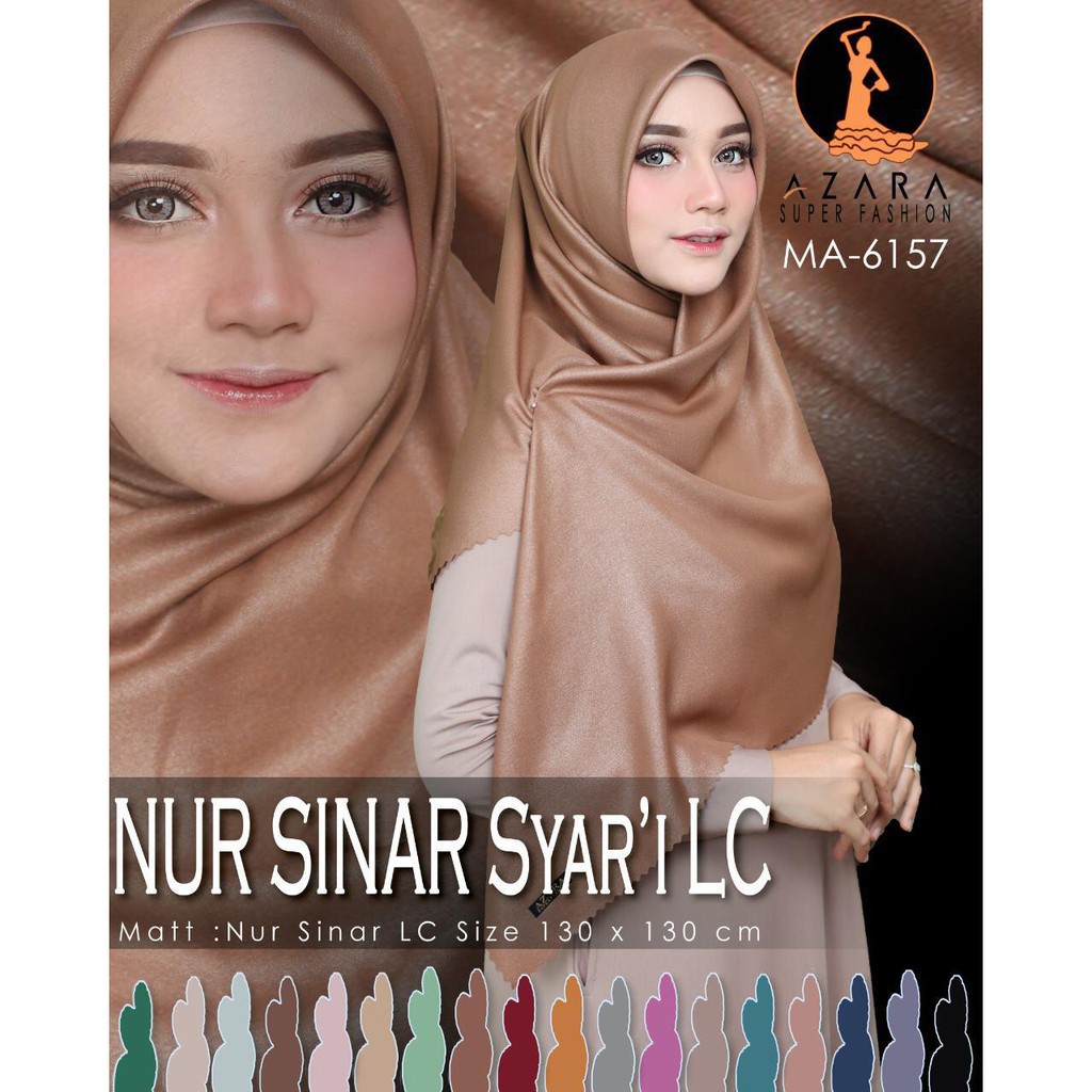 AV - JILBAB LASERCUT GLITTER GLOWING HIJAB SEGI EMPAT POLOS JUMBO LC LUXURY GRATIS ONGKIR