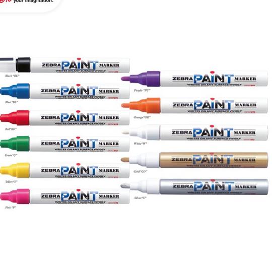 

W ZEBRA Paint Marker ❤➭ Readystock ▔)╯