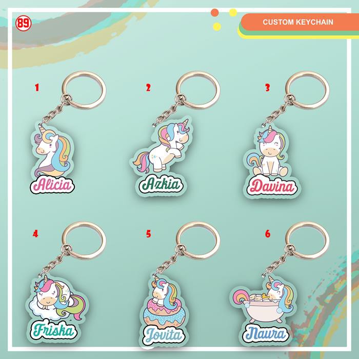 CUSTOM GANTUNGAN KUNCI NAMA & Foto