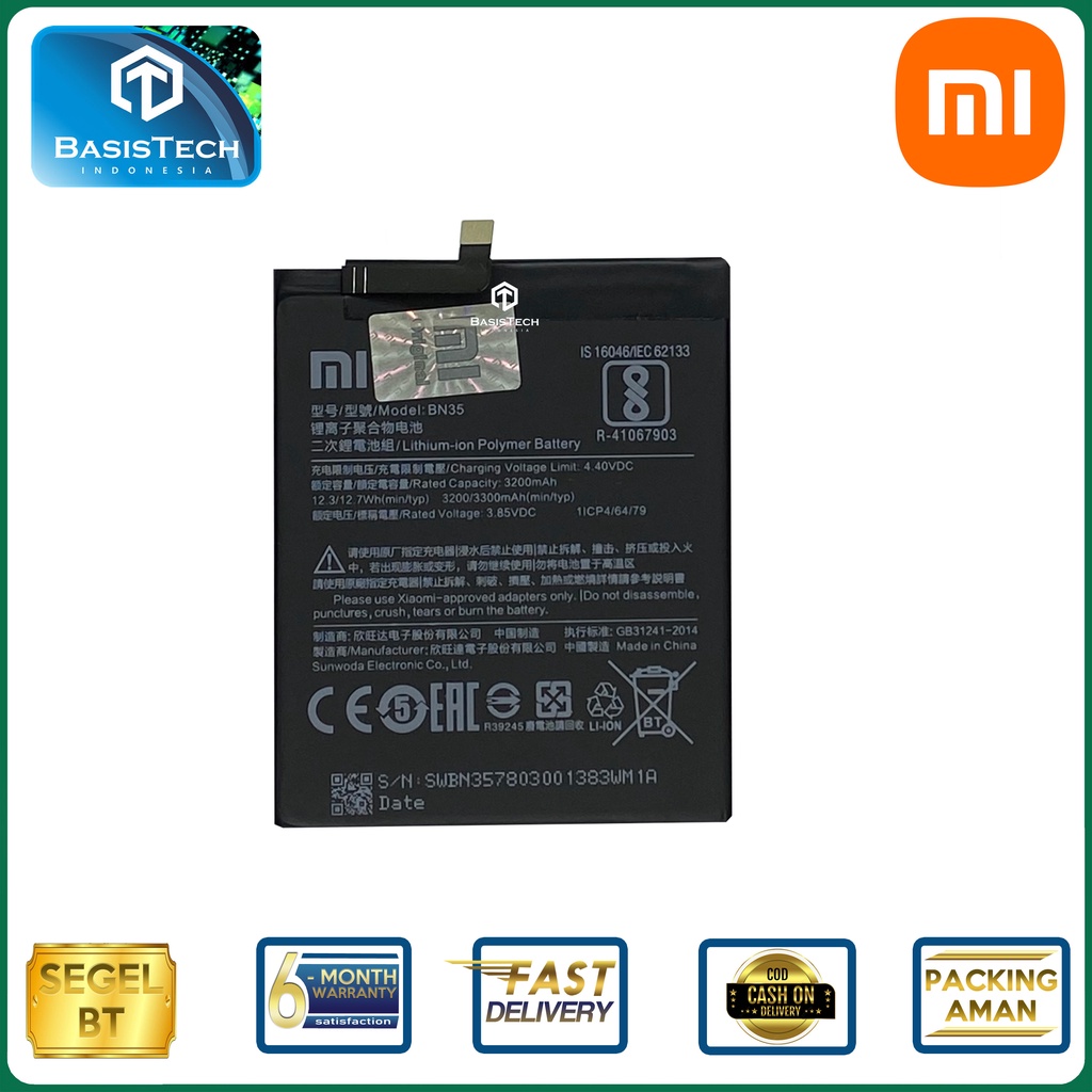 BATERAI XIAOMI REDMI 5 - BN35 - ORI99