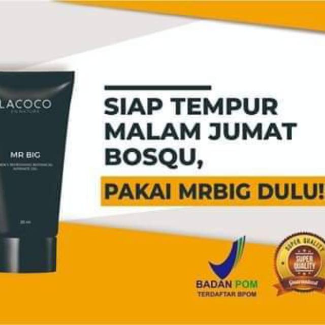 Lacoco mr.BIG(COD),pembesar mr.P,permanen,pemanjang,bikin kuat dan tahan lama