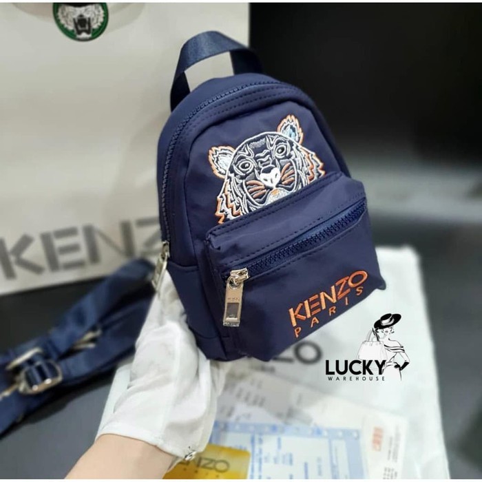 Kenzo Tiger Mini Backpack Navy Blue - ORIGINAL 100%