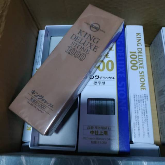 batu asah  originalriginal Grit 1000 Sharpening Stone king deluxe batu asahan batu pengasah
