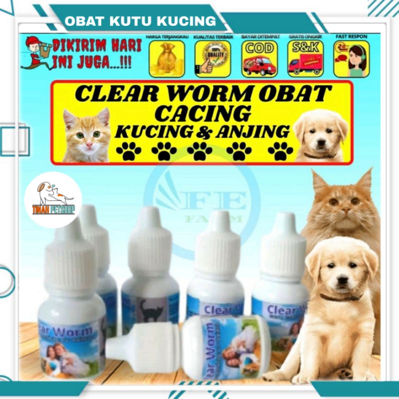 Obat Cacing Kucing Anjing Kelinci Clearworm