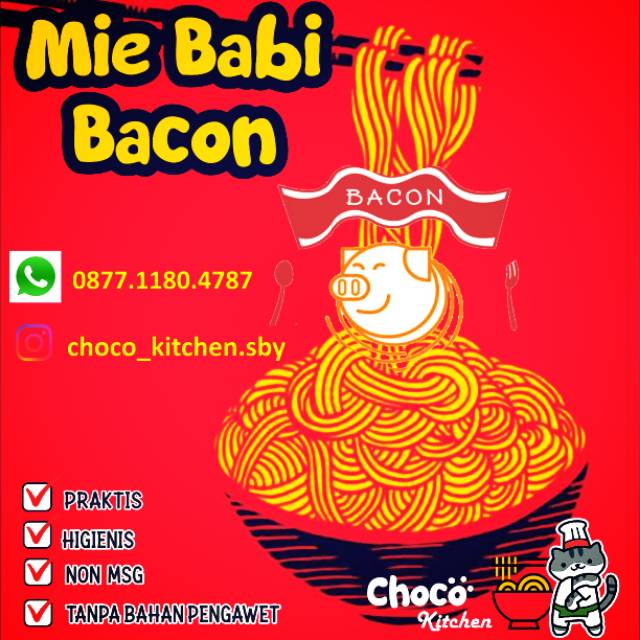 

Mie Babi Bacon