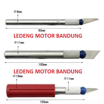 Pisau Ukir Pahat Kayu Tajam Tiga Batang Hobby Knife 13 Mata