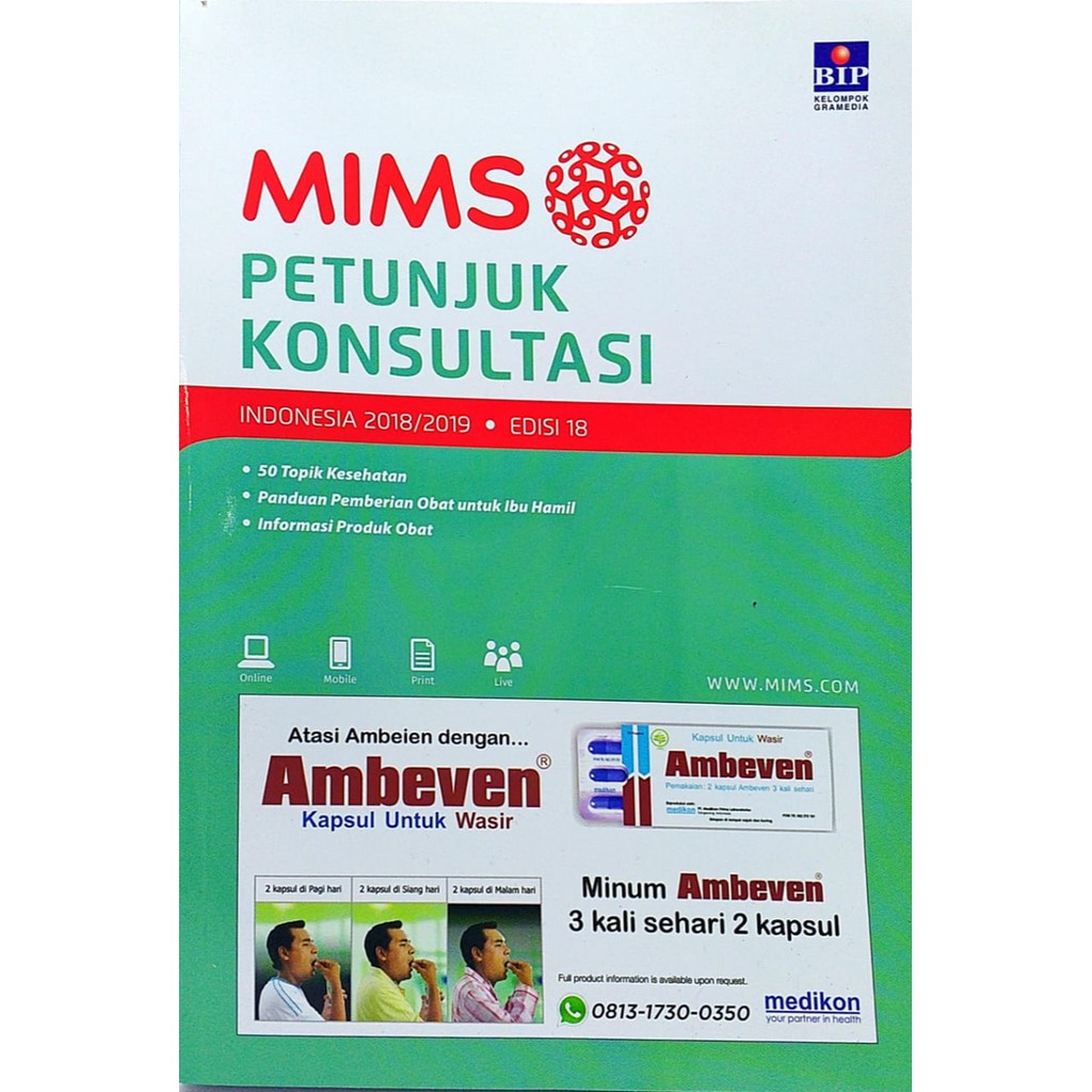 MIMS INDONESIA PETUNJUK KONSULTASI ED. 18 2018 2019