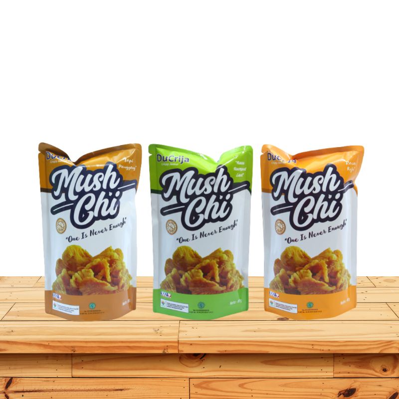 

Ducrija Mush Chi Jamur Crispy Gluten Free ( Paket Gurih Isi 3 PCS )