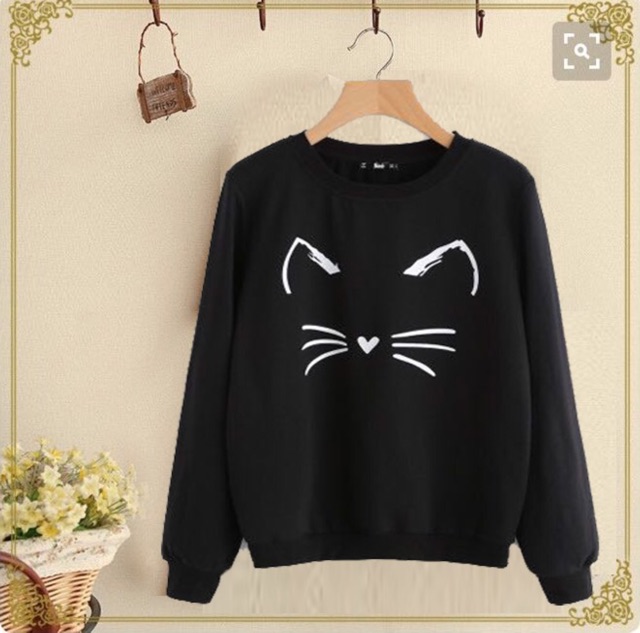 Damai Fashion - sweater keylin cat black