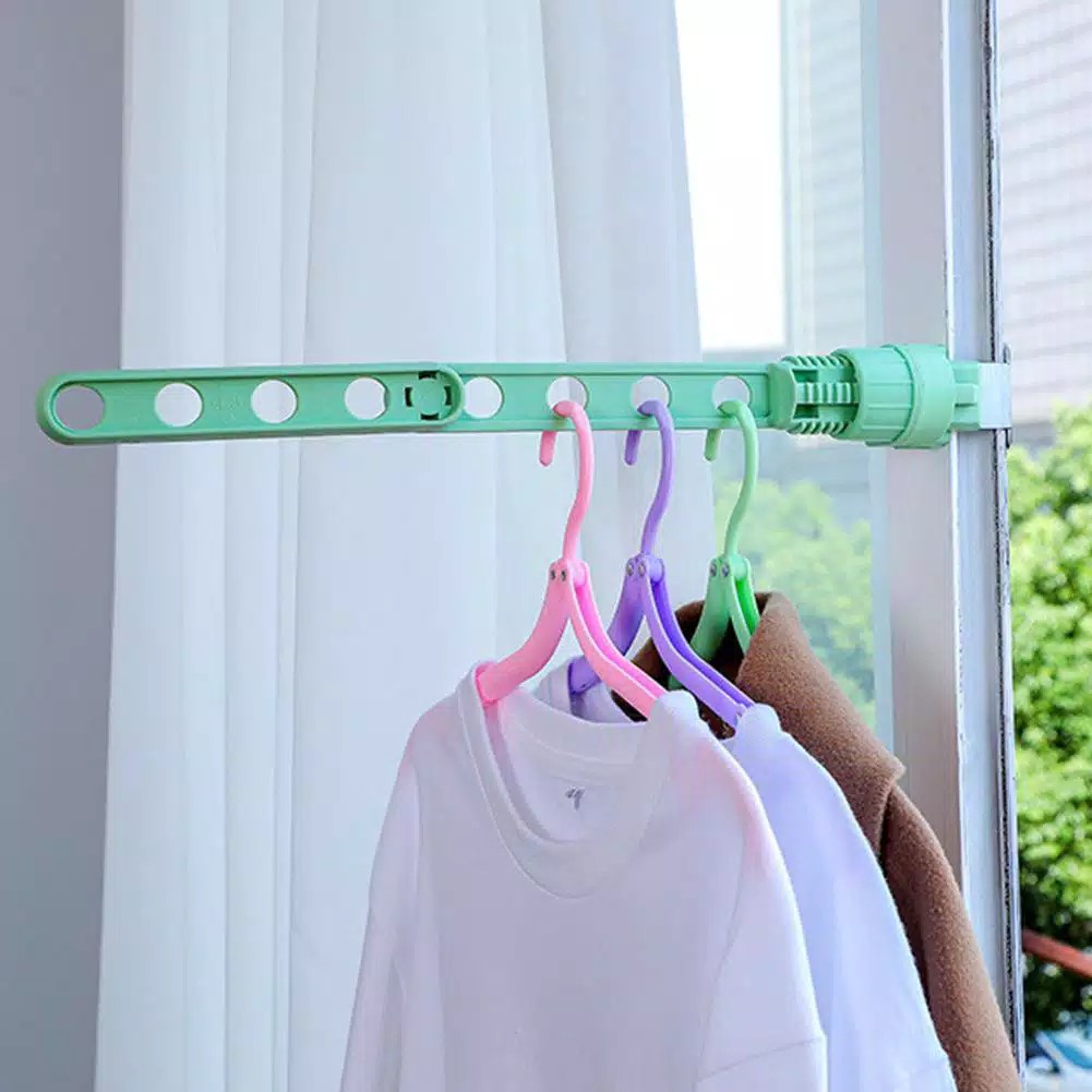 Gantungan Baju / Magic Hanger Multifungsional / Gantungan di Jendela