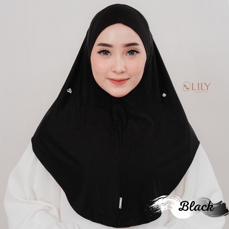 INER JILBAB/Iner bergo-Hitam