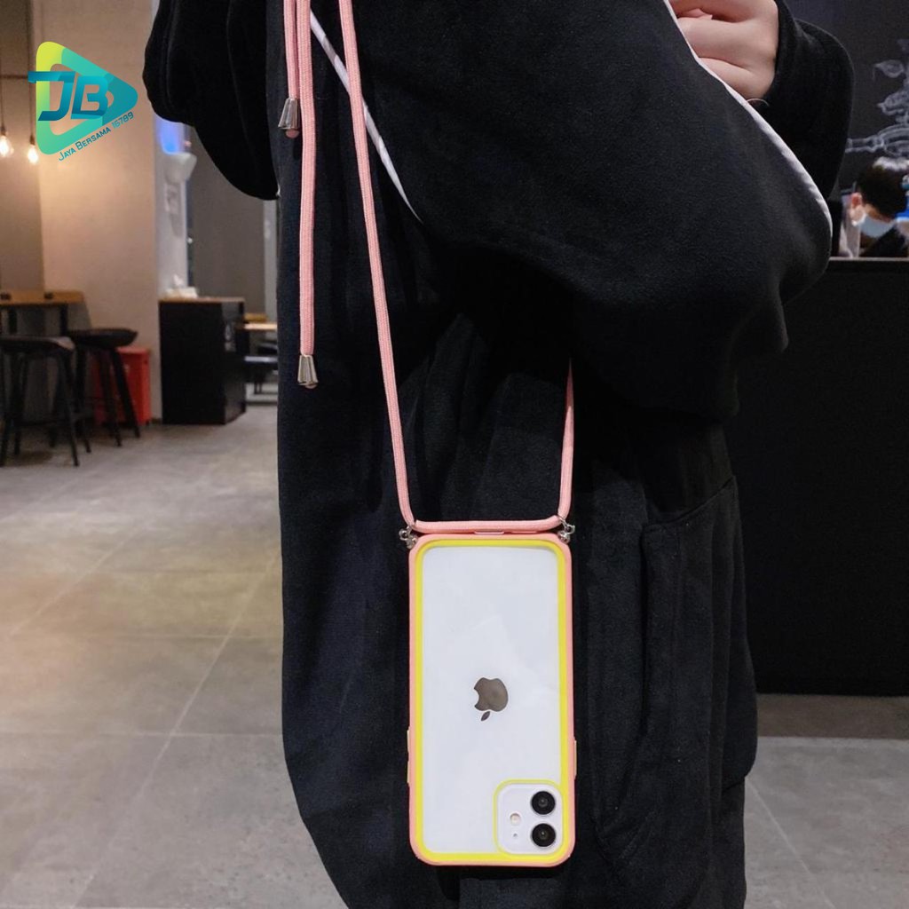 SOFTCASE SLINGCASE LANYARD TALI AURORA XIAOMI REDMI NOTE 8 9 9S 10 MI CC9 10 PRO 9T JB2596