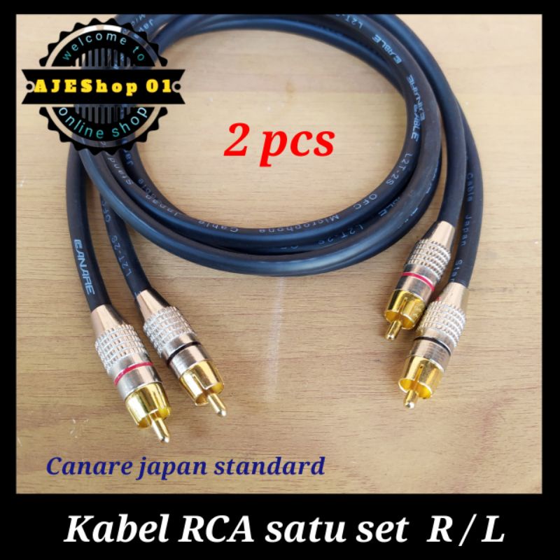 Kabel rca satu set kabel canare japan standard