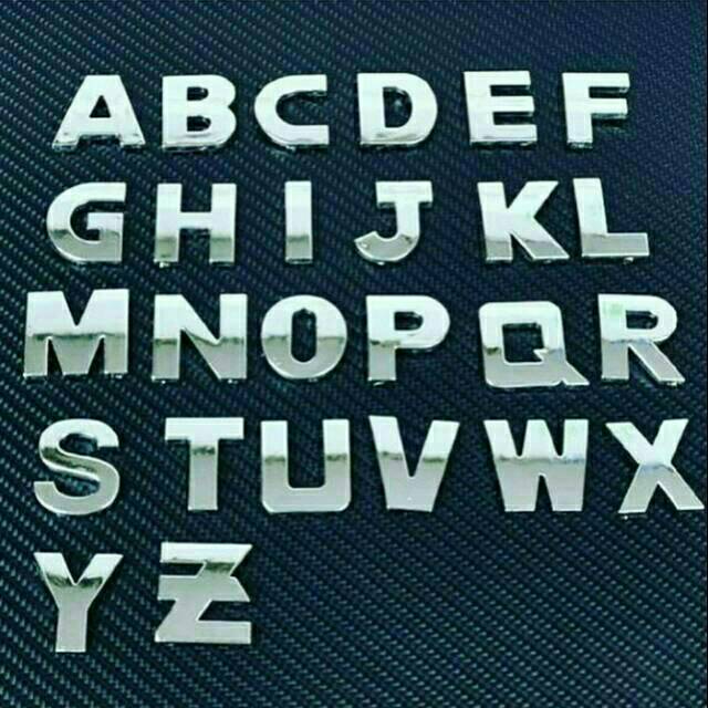 Logo Emblem nama huruf dan angka mobil modifikasi