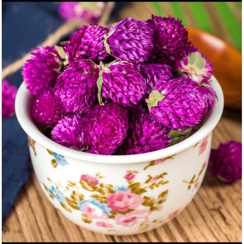 

Globe Amaranth Tea Teh Bunga Globe amaranth Bunga Kenop Bunga 100Hari Pek jik Ang 100 Hari Flower tea herbal