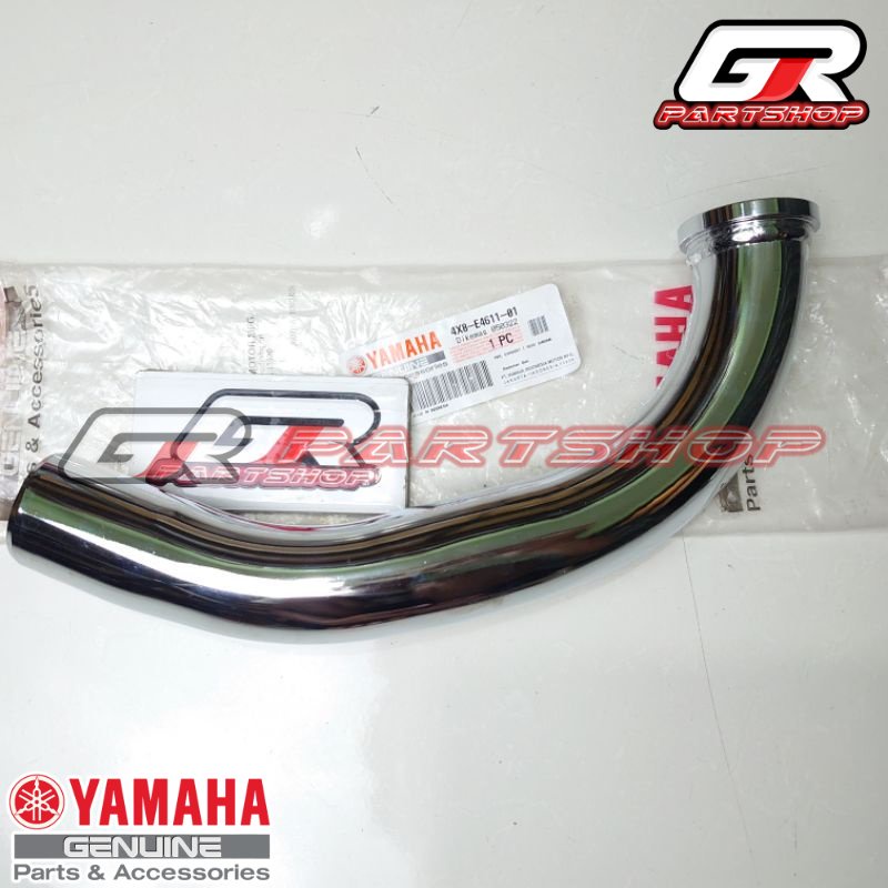 leher knalpot chrome rx king ori ygp rxking rx-king leheran kenalpot mufler muffler exhaust crom chrom crum