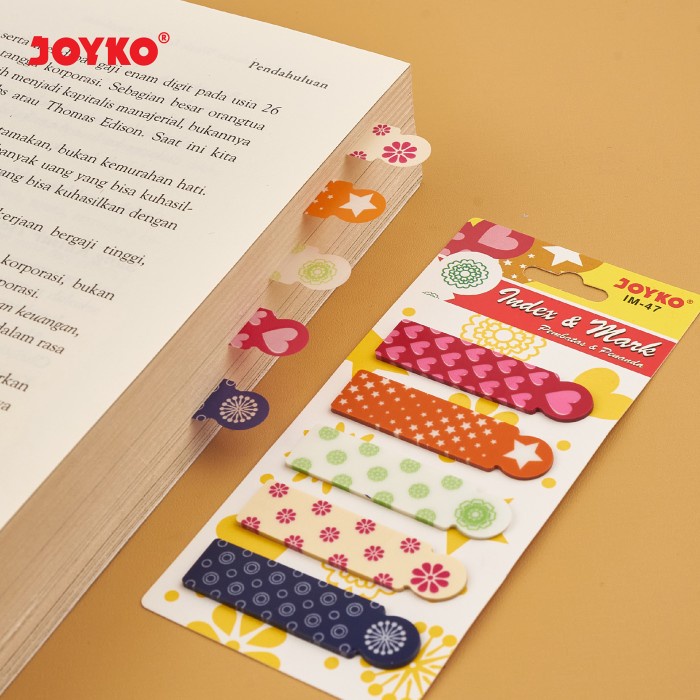 

kertas- index mark penanda pembatas joyko im-47 plastik -kertas.