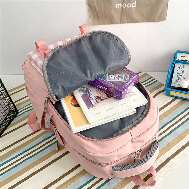 MOEZHA_ Tas Ransel Sekolah Anak Perempuan Cewek Wanita TK SD SMP SMA Fashion Korea Karakter Lucu Import