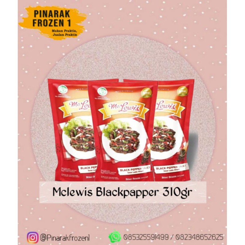 

Mclewis Blackpapper Sauce 310gr