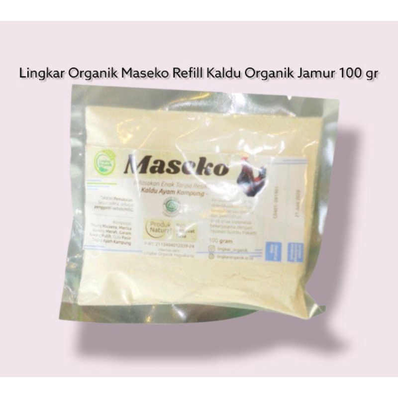 

Bumbu Lingkar Organik Maseko Refill Kaldu Organik Jamur 100 gr