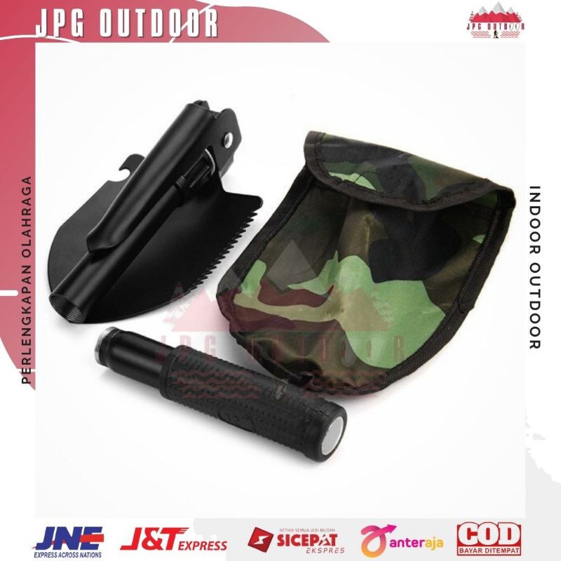 Pacul Sekop Taman Mini Lipat Portable Survival Tool Kit Camp Outdoor