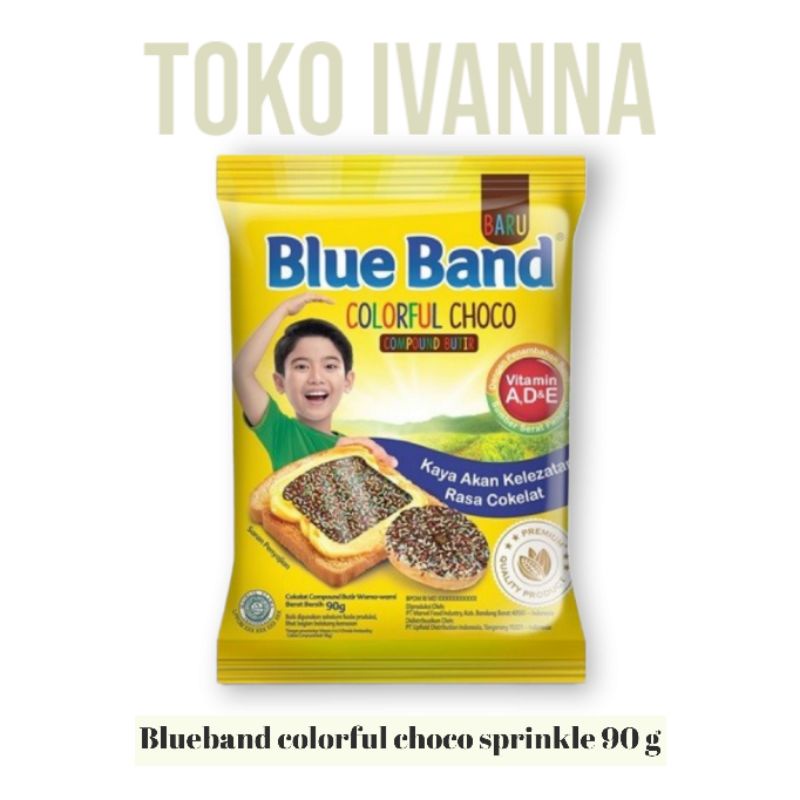 Blue Band Colorful Choco Sprinkles Meses Sachet Blueband 90gr