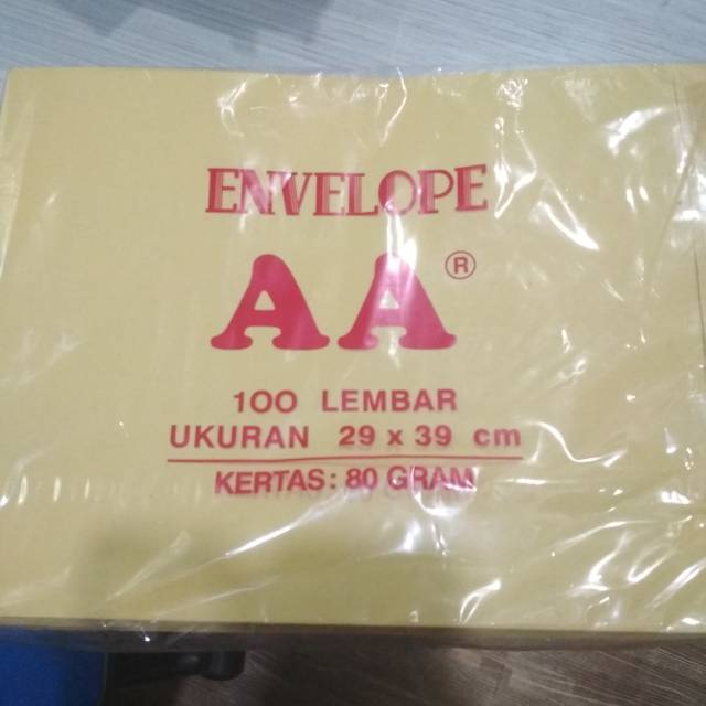 

Amplop Coklat Map AA 100 Lembar