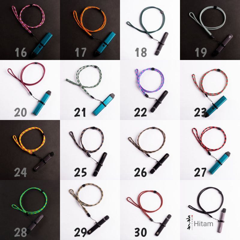 Lanyard pods SAIA gantungan tali simple dan ring karet 40mm 20mm 13mm