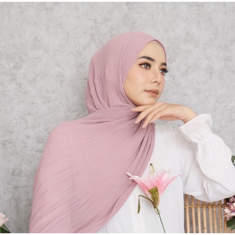 TERMURAH PASHMINA SEMI PLISKET CERUTI CERUTY/ Pashmina Plisket Shawl