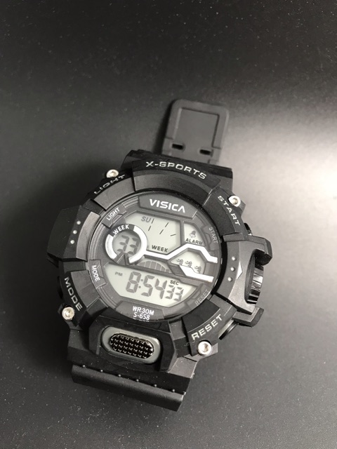 Jam tangan sport digital dewasa visica 658 anti air