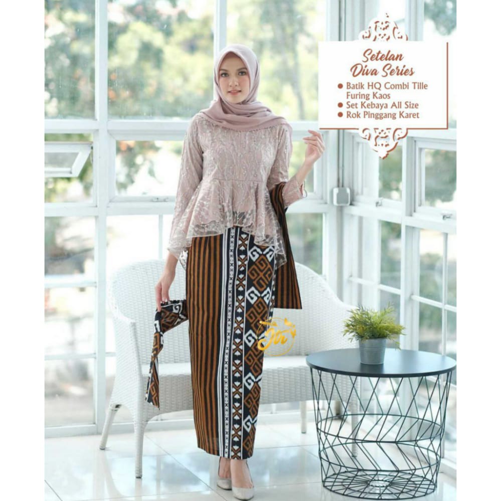 Kebaya batik diva Kebaya lamaran Tunangan Kebaya wisuda Kebaya bridesmaid