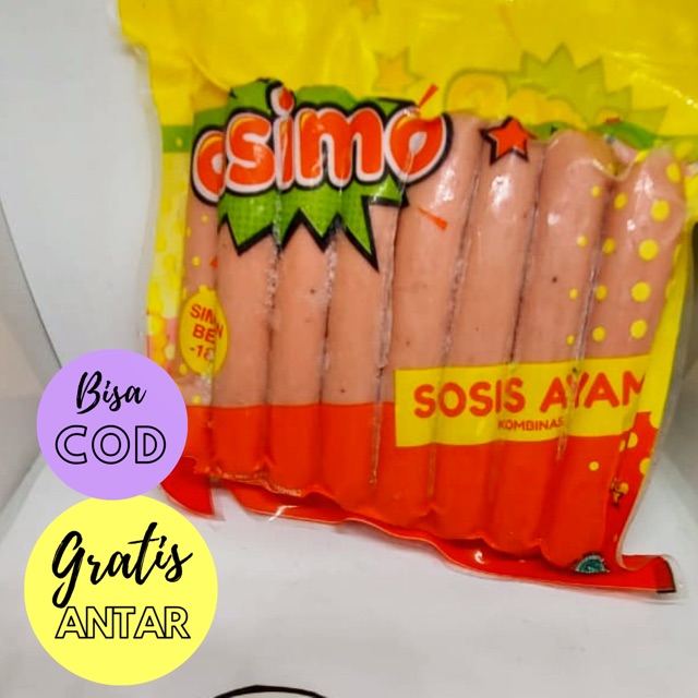 

Frozen Food Sosis Ayam ASIMO 375gr Isi 15pcs